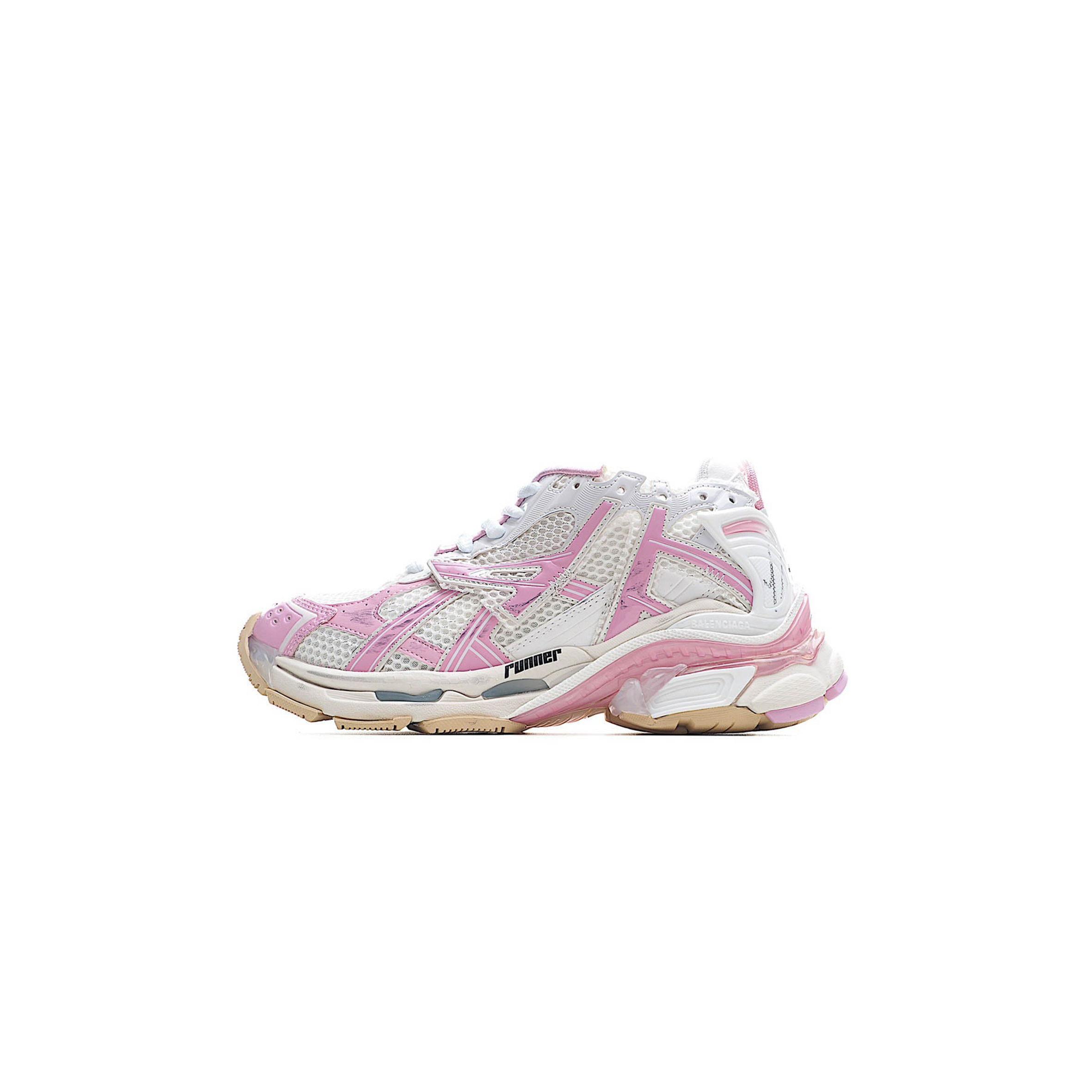 BALENCIAGA RUNNER MESH TRIMMED NYLON SNEAKERS 677402W3RB39059